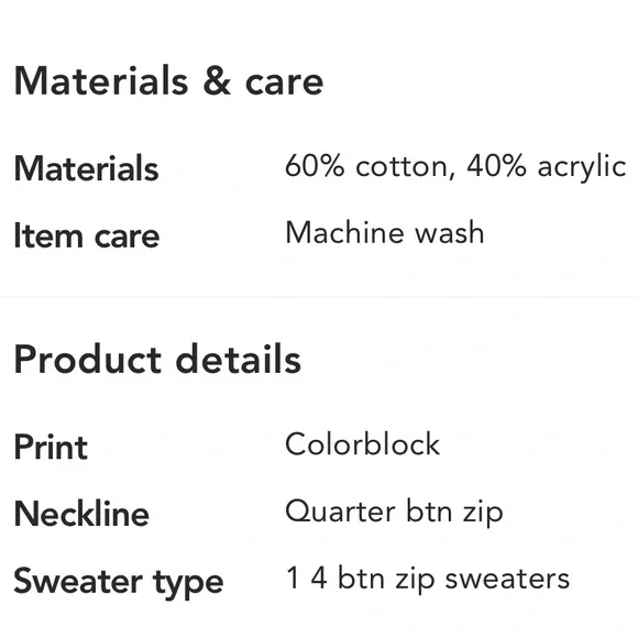 Commerce Jimmy Button Mock Neck Sweater 🫶 - Picture 2 of 9